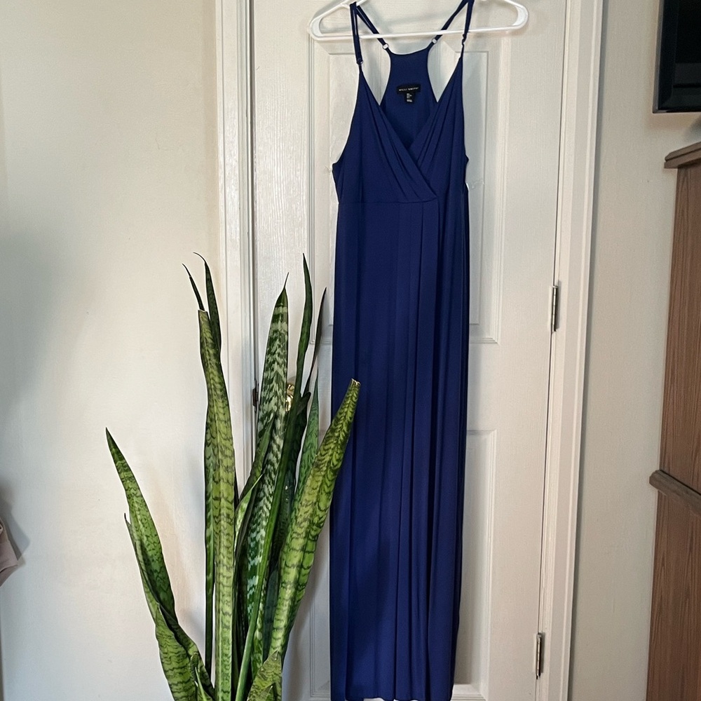 Willi Smith Royal Blue Wrap Dress